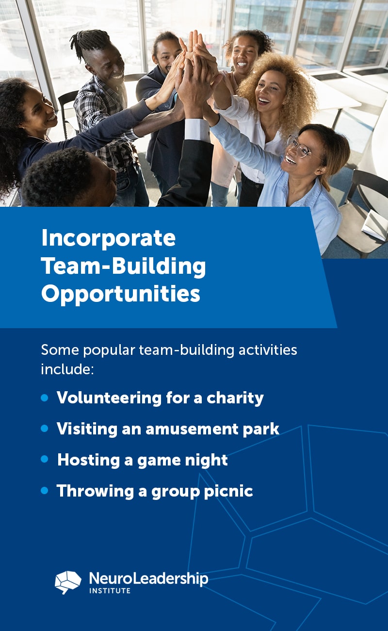 Incorporate Team Building Opportunities